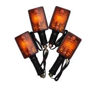 MOMOHCHGBT Luz Trasera Moto Con Intermitentes Integrados Para DT125 XT350 XT600 XT550 XT250 FZ750 1985-2000 Luces De Señal Giro Freno Trasero Motocicleta Indicadores Lámparas Ámbar Impermeable(4PCS)