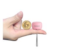 Momoho Mini Altavoz Bluetooth Portátil Inalámbrico Con Control Remoto de Cámara Para Smartphones, Estéreo TWS (Mini Redondo, Rosa)