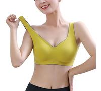 Momolaa Seamless Beauty Back Ropa Interior Sin Anillo de Sujetador Deportivo Sexy Up Ropa Interior cómoda Sujetadores Transparentes (Green, M)