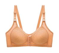 Momolaa Sujetador de Mujer Top Plateado Mujer Sujetador Sexy y cómodo de Talla Grande para Mujer, Estilo, sin Anillo de, con Hebilla Frontal Top Plateado Mujer Sujetador Balconette Mujer