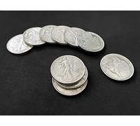 MOMOMAGE 1 pieza Walking Liberty Medio dólar (cobre) Trucos de magia para magos, accesorios de acercamiento, ilusiones, monedas, aparecer/desaparecer, truco mágico