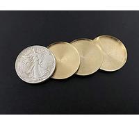 MOMOMAGE 4 en 1 Walking Liberty Juego de medio dólar Trucos de magia Moneda Aparece desaparecer Mago Accesorio de primer plano Ilusión Mentalismo