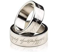 MOMOMAGE Anillo magnético de plata grabado PK trucos mágicos para letras magas, anillo magnético PK escenario, accesorios mágicos de trucos (21 mm)