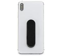 MOMOSTICK - El original! Soporte de dedo para teléfono móvil - Soporte de móvil para teléfono móvil, Agarre para teléfono móvil - anillo de celular para iPhone Samsung Huawei (Serie Suede - Negro)