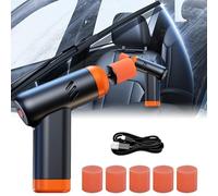 MOMOTOU Mini pulidora inalámbrica para coche, pulidora de mano recargable con 5 almohadillas de pulido, 2 velocidades ajustables, pulidor de reparación de arañazos para el cuidado del coche