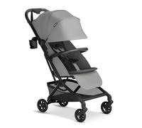 Mompush Velo - Cochecito de viaje ligero, compacto y apto para aviones para bebés y niños pequeños, asiento plano para tumbarse, plegado con una sola mano, con barra de parachoques de cuero, correa