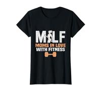 Moms in Love with Fitness Workout Madre Camiseta
