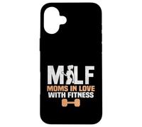 Moms in Love with Fitness Workout Madre Carcasa para iPhone 16 Plus