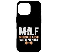Moms in Love with Fitness Workout Madre Carcasa para iPhone 16 Pro