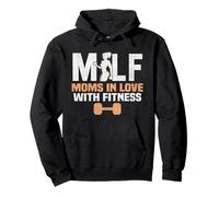 Moms in Love with Fitness Workout Madre Sudadera con Capucha