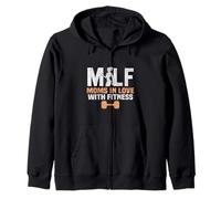 Moms in Love with Fitness Workout Madre Sudadera con Capucha