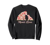 Mom'S Love Floral Mama Bear Primavera Día de la Madre Sudadera
