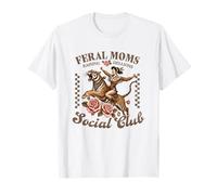 Moms Salvajes Criando Traviesos Club Social Vintage Camiseta
