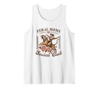 Moms Salvajes Criando Traviesos Club Social Vintage Camiseta sin Mangas