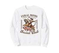 Moms Salvajes Criando Traviesos Club Social Vintage Sudadera