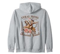 Moms Salvajes Criando Traviesos Club Social Vintage Sudadera con Capucha