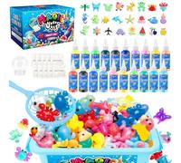 MOMSIV Aqua Gelz Set, juguete mágico DIY de hidrogel 3D para niñas de 4, 5, 6, 7 años, kit creativo Magic Water Elf con 20 colores y 24 formas para niños