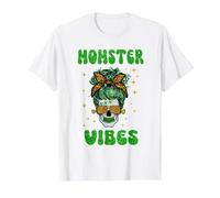 Momster Vibes Scary Mom Funny Family Halloween Costume Camiseta gráfica económica, Hombre, Blanco, S