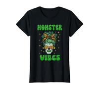 Momster Vibes Scary Mom Funny Family Halloween Costume Camiseta gráfica económica, Mujer, Negro, XS