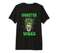 Momster Vibes Scary Mom Funny Family Halloween Costume Camiseta Premium
