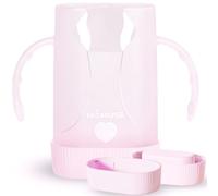 MOMUSE Baby Pouch Holder, Portabolsas de Doble Tapa para Bolsas de Comida y Cajas de Bebidas, El soporte para bolsa de bebé permite que el bebé se alimente por sí mismo y evite el desorden