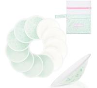 MOMUSE Discos de Lactancia Absorbentes 12 PCS, Reutilizables Disco Lactancia, Transpirables y de 4 Capas, Discos de Lactancia PortáTiles y Lavables Para La Lactancia Materna