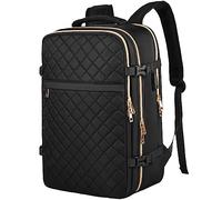 MOMUVO Mochila de Viaje para Mujer con Puerto USB, Mochila Portátil 15.6" Aprobada para Aerolínea, Ideal para Universitaria, Instituto, Trabajo o Clase