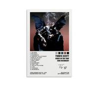 MOMYO Travis Poster Scott Birds in The Trap Sing McKnight - Póster de portada de álbum musical para habitación, lienzo, arte de pared, decoración de dormitorio, 30 x 45 cm, estilo sin marco, 6