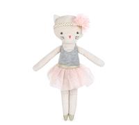 MON AMI Kacie The Kitty Ballerina - Muñeca de peluche suave de 9 pulgadas, para usar como juguete o decoración de habitación, gran regalo para niños de todas las edades
