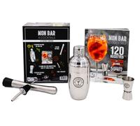 Mon bar à cocktails: Coffret avec 1 shaker, 1 doseur double, 1 pilon et 1 bec doseur