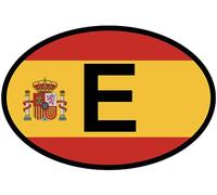 Mon-Blason - Pegatina con logotipo de coche, diseño de bandera ovalada, 10 x 6,8 cm
