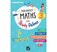 Mon brevet Maths en Study fiches 3e: fiches visuelles & quiz pour réviser son brevet facilement