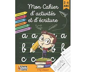 Mon Cahier d'écriture: Maternelles & Cp, Mon cahier d'activités et d'écriture - Apprenons a écrire des lettres et des chiffres, tracer, dessiner et ... petite moyenne et grande section 2-5 ans