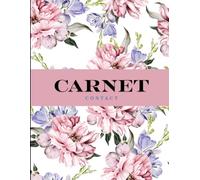 Mon Carnet de Contacts - Organiseur floral élégant: Répertoire de 150 pages pour organiser adresses, numéros de téléphone et e-mails | Format 8,5x11 po | Couverture souple fleurie