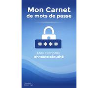 Mon carnet de mot de passe - bleu | les carnets de loïcalaws: Mes mots de passe en toute sécurité