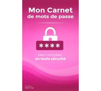 Mon carnet de mot de passe - Rose | les carnets de loïcalaws: Mes mots de passe en toute sécurité
