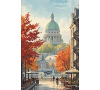 Mon carnet de notes à Montréal: 100 pages lignées A5 - Illustration ville de Montréal - pour notes personnelles