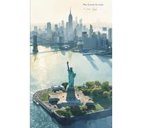 Mon carnet de notes à New York: 100 pages lignées A5 - Illustration ville de New York et Statue de la Liberté - pour notes personnelles