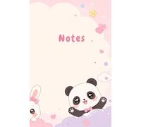 Mon Carnet de Notes Kawaii: Joli carnet ligné A5 animaux kawaii (chat, lapin, panda) - 66 pages - Cadeau mignon pour étudiante, ado & jeune femme