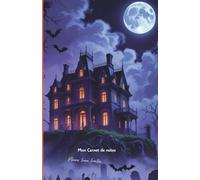 Mon carnet de notes Pleine lune hantée: 100 pages lignées A5 - Journal personnel sur le thème d'Halloween
