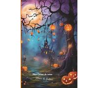 Mon carnet de notes Plume de fantôme: 100 pages lignées A5 - Journal personnel sur le thème d'Halloween