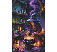 Mon carnet de notes Sorcière maléfique: 100 pages lignées A5 - Journal personnel sur le thème d'Halloween