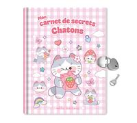 Mon carnet de secrets Chatons: un journal intime avec un cadenas en forme de coeur, un stylo et 2 planches de stickers