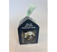 Mon chat porte-bonheur Protection: Coffret avec 1 figurine chat en porcelaine et 1 parchemin