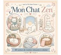 Mon Chat Zen: Chat mignon à colorier