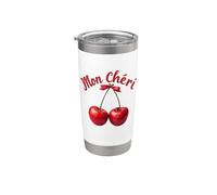"Mon Chéri" expresión francesa que significa Mi querida Vaso térmico de acero inoxidable de doble pared