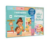 Mon coffret de rentrée !: Avec un livre Mes 7 histoires à l'école maternelle, une roue des émotions, une roue des saisons, une carte étape et un joli sac d'école