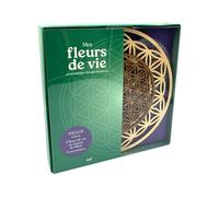 Mon coffret Fleur de vie: L'art de recharger les pierres. Avec un livre d'initiation, 10 pierres roulées et brutes et une fleur de vie en bois