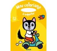 mon coloriage a emporter (2-4 ans) (loup mobylette)
