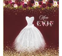 Mon EVJF - Livre d'Or: Enterrement de Vie De Jeune Fille à Personnaliser | Cadeau De Mariage Pour La Future Mariée | Cahier d'Or de 100 Pages Vierges ... Souvenir | Livre d'or Rouge, Bordeaux, Doré